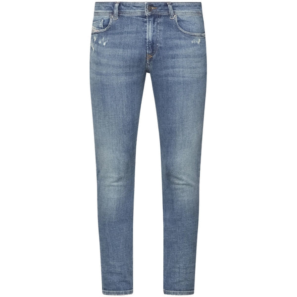 Diesel 1979 Sleenker Plain Blue Denim Jeans W32 L32 / 32L